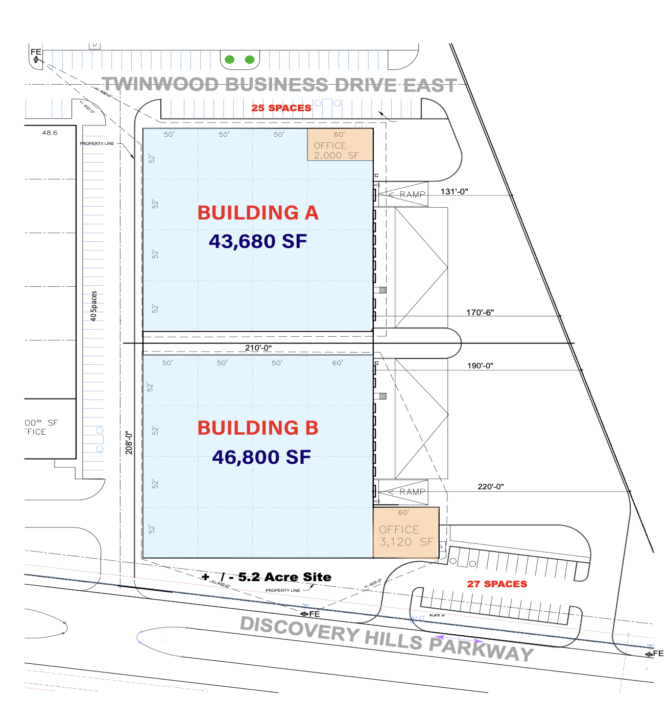 Twinwood Commerce Center Site Map